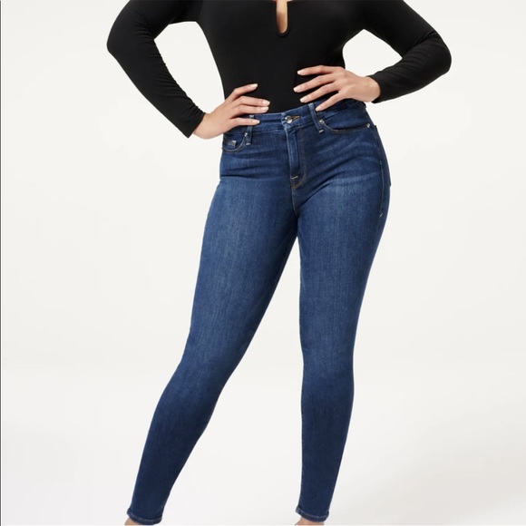 Good American Good Legs Jeans Blue 004 Size 18 High Rise Skinny Kardashian - Picture 1 of 15